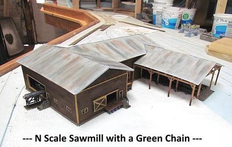 N Scale Roofs for sawmill and green chain....