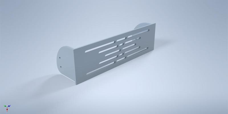 5,25" drive bay cover for PC case