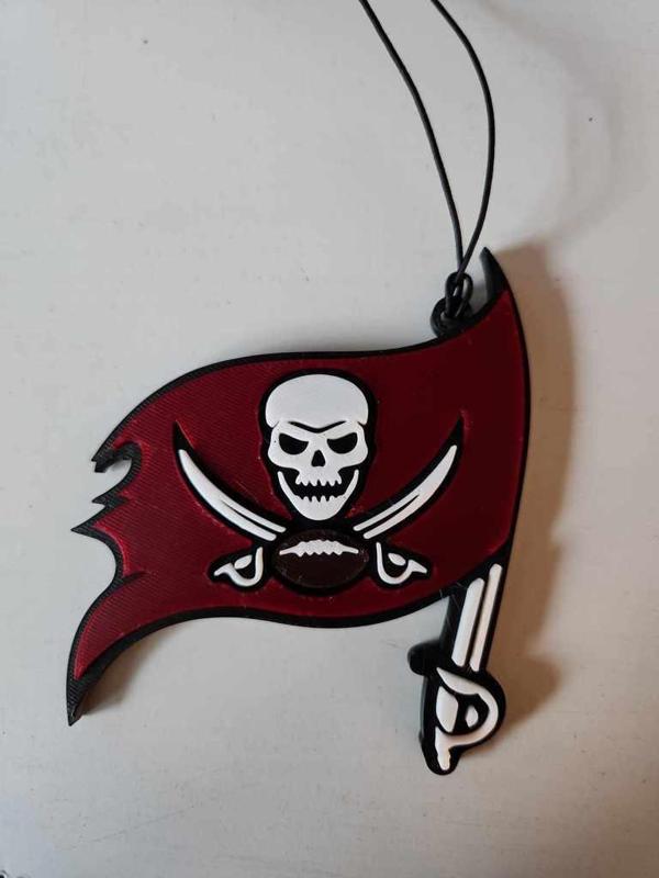 Tampa Bay Buccaneers Car Rearview Mirror Ornament