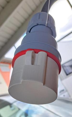 400V male plug cover