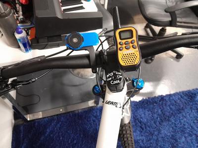Handlebar mount for Uniden kids walkie talkie (Uniden UH45)