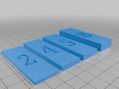 Abstandshalter 2, 4, 5, 8 mm