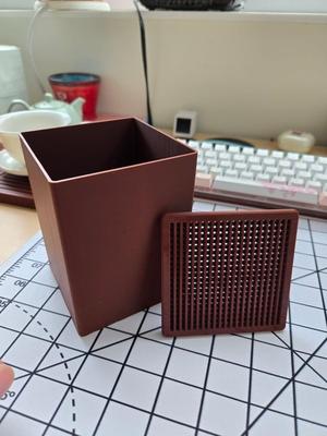 Container with Mesh Lid