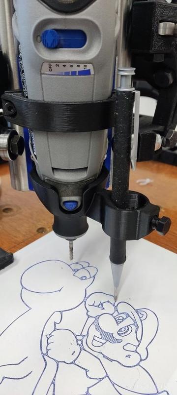 MPCNC Dremel 3000 Mount and Pen holder