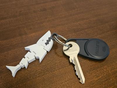 Angry Shark Keychain