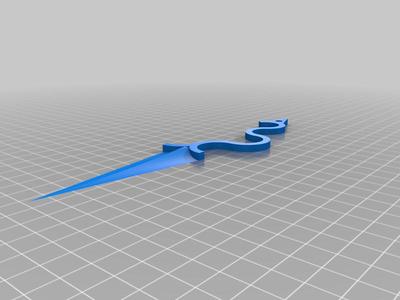 Snake handle knife prototype