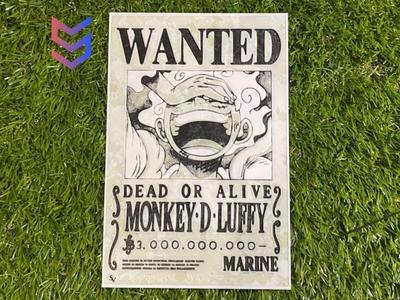 One Piece: Gear 5 - Wanted Luffy Hueforge