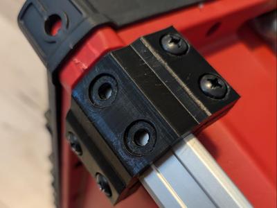 Milwaukee Packout corner brace accessory clamp