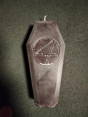 Coffin candle mold