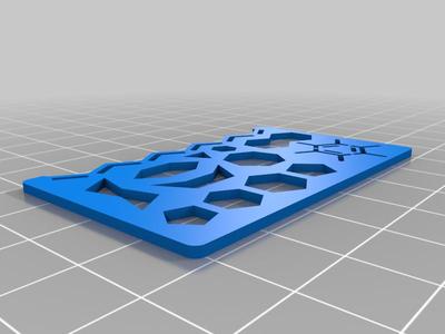 Stencil for drawing organic molecules