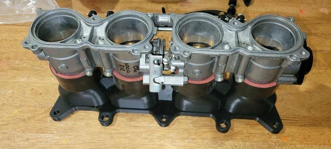 Toyota 4AGE intake for CB1000 throttle bodies