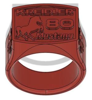 Ring 2 Kreidler Mustang 80 LK 800 Moped Motorrad