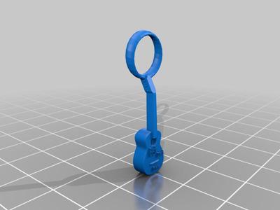 Best Dad Ever Guiter Keychain