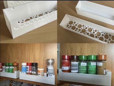 spice shelf compartment organizer Gewürzfach
