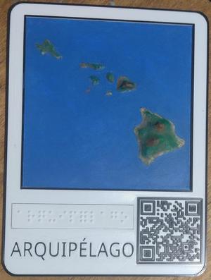 Placa e Maquete Tátil - Arquipélago