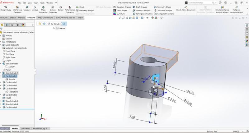 Antenna Mount for 3/4 inch EMT Mast