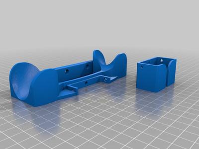 CONTOURED XBOX 360 Contoller and Receiver Holder and wall mount