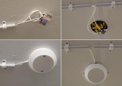 Ceiling outlet/cable cover