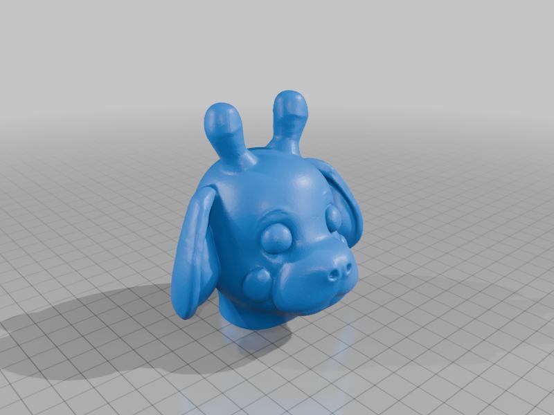 A giraffe head I created by mistake.