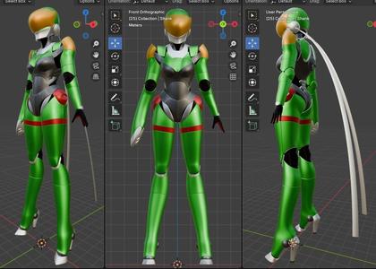 Linna Hardsuit from Bubblegum Crisis