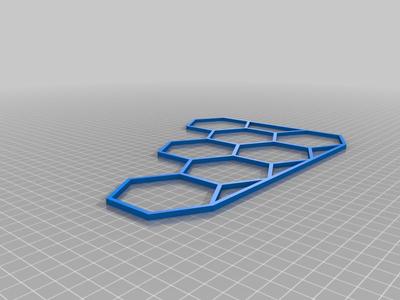 4x3 Hexagon Corner Decor