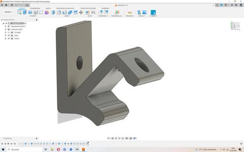 Led extrusion 45° angle mount