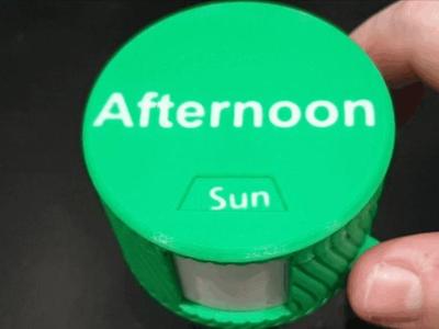 Mechanical Daily Pillbox - Large