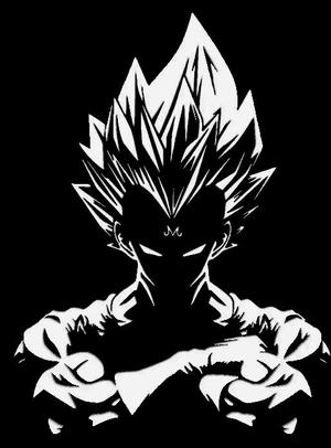 Majin Vegeta Art / DragonBall Z / Wall Art