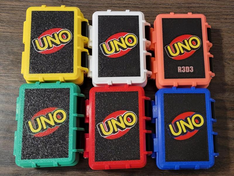Uno Card Game Box Different Colors