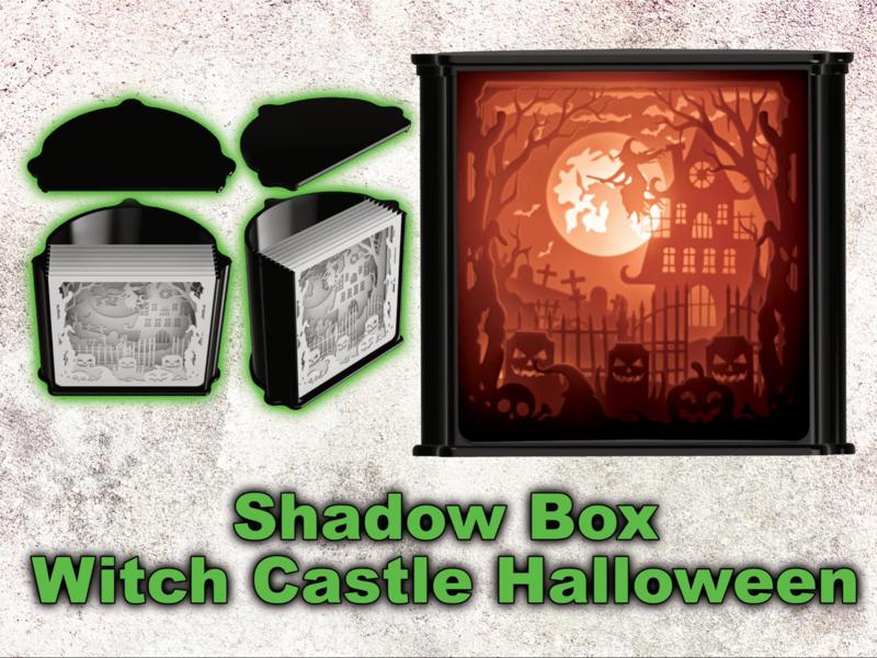 Shadow Box Witch Castle Halloween
