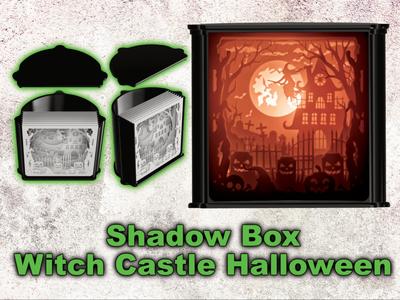 Shadow Box Witch Castle Halloween