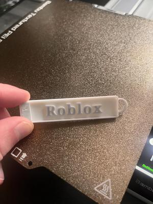 Roblox numberplate keychain 2.0