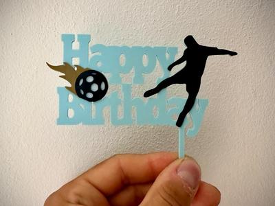 Cake topper football