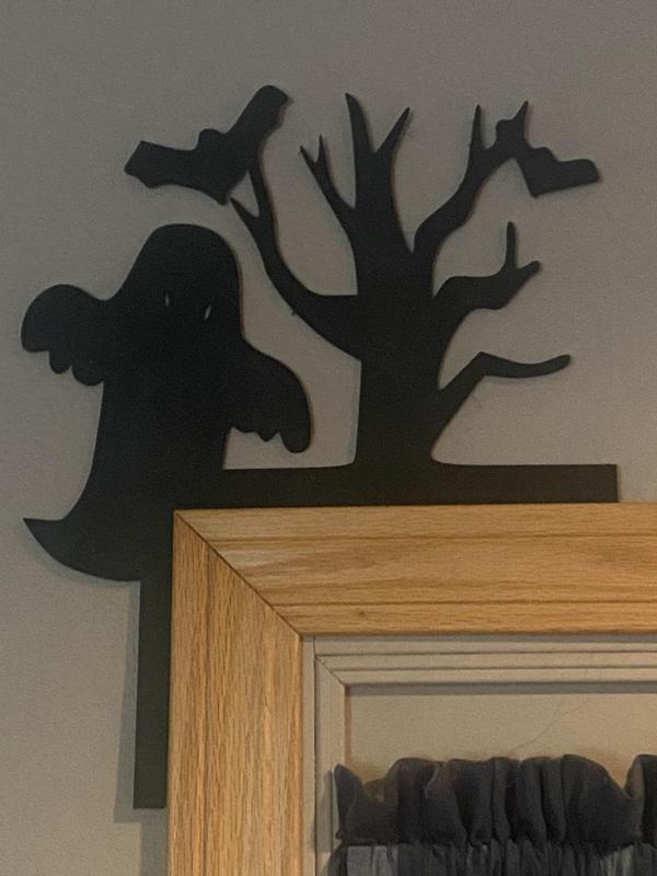 Spooky tree and ghost