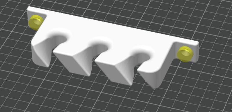 Cable holder / connector holder for cables up to 12mm