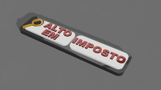 Pingente de imposto do brasil