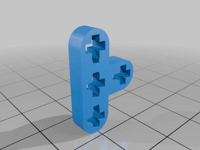 Bionicle technic 2x3 axle hole torso piece