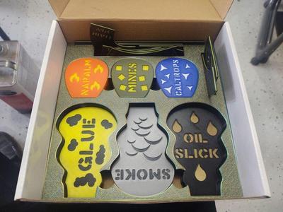 Gaslands Template Tray for 1kg spool boxes