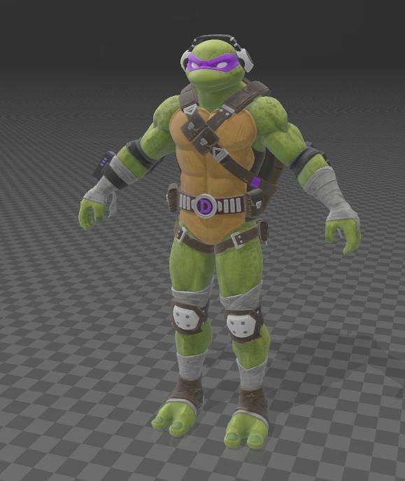 TMNT set Fortnite (Donatello, Michelangelo, Raphael,Leonardo) rip by mcka3ax40