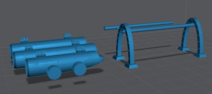 Pressurized Train with Monorail