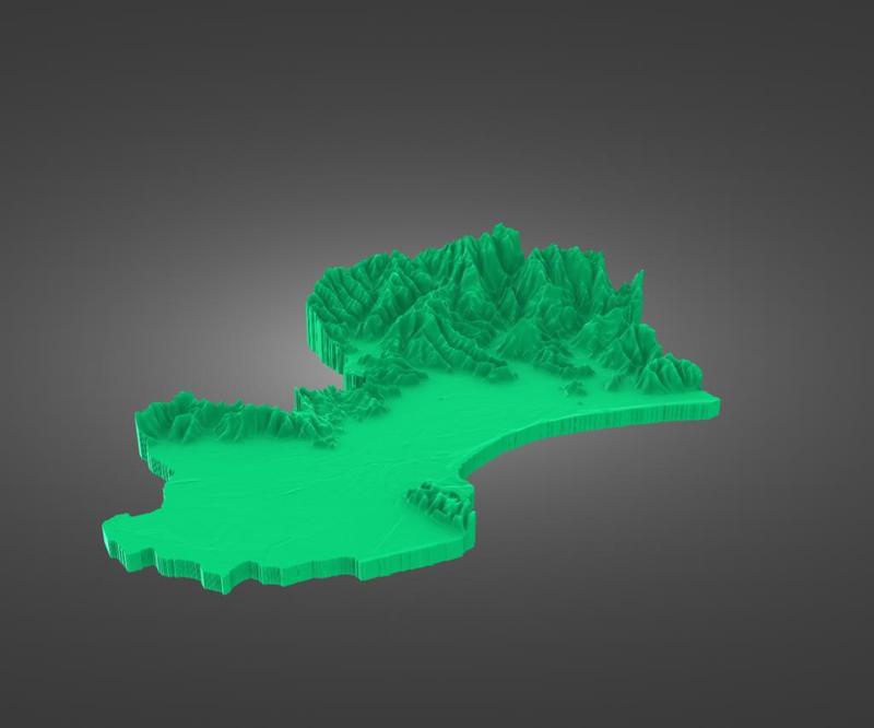 Ahuriri Catchment elevation model
