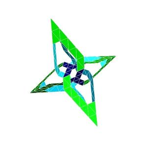 ESCHER STAR TETRAHEDRAL POLYKNOT 1