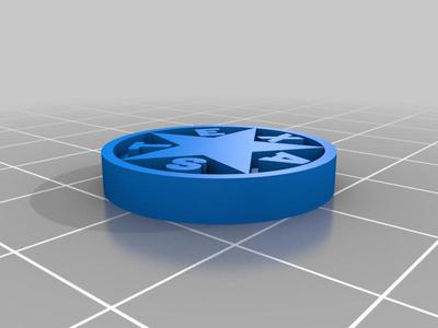 Texas Star Button