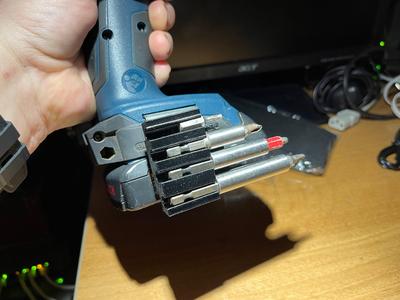 Driver Bit holder for Bosch drill belt clip