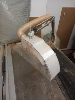 Späneabsaughaube für Formatkreissäge