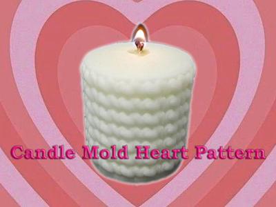 Candle Mold Heart Pattern