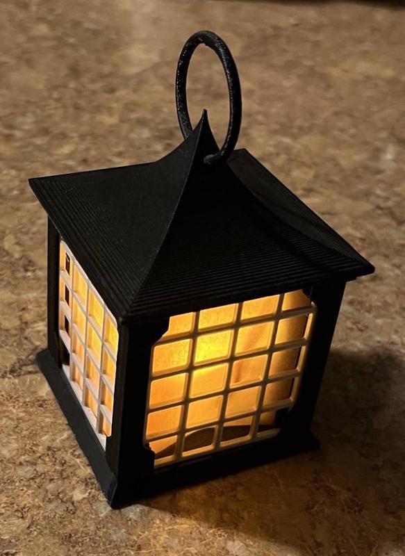 Lamp with Tea Light from AAA batteries