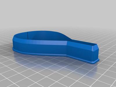 Padel racket-shaped cookie cutter