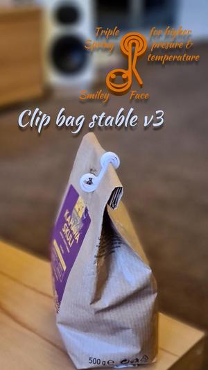 Small clip bag stable V3 smiley - Kleiner Tuetenclip stabil