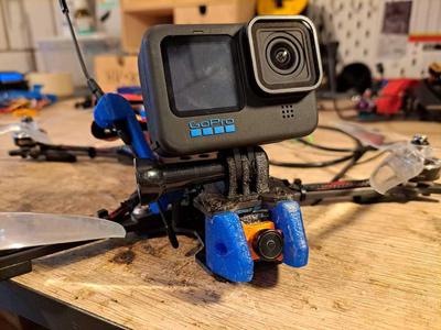 GepRC Crocodile 7 Light weight GoPro mount
